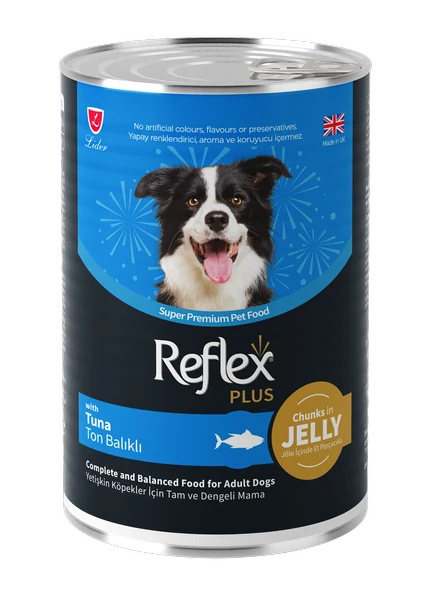 Reflex Plus Jelly Ton Balıklı Konserve Köpek Yaş Maması 400 Gr ürün görseli 1