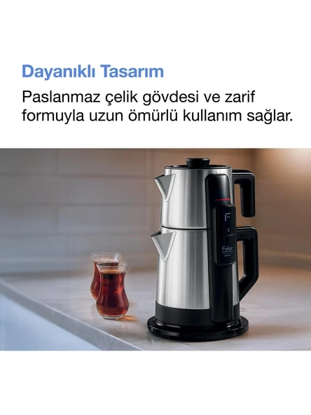 Fakir Selftea 1600 W Çelik Çay Makinesi - Resim 3