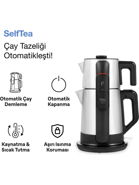 Fakir Selftea 1600 W Çelik Çay Makinesi - Resim 6