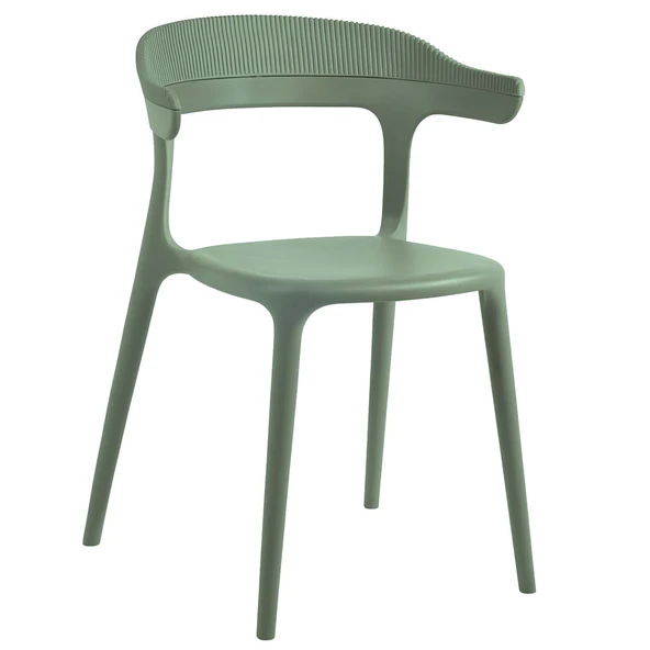 Luna Stripe Koltuk 4lü Paket - Bahçe Balkon Mutfak Sandalyesi R.Yeşil ürün görseli 1