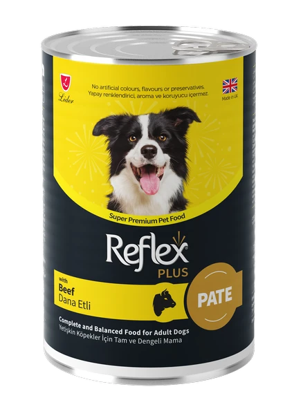 Reflex Plus Pate Dana Etli Konserve Köpek Yaş Maması 395 Gr ürün görseli 1