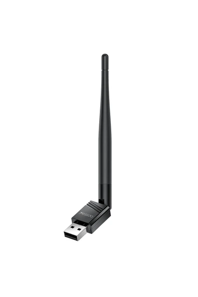 2.4GHz Wifi 4 180 Metre Açık Alan Menzilli 150 MB/S Wifi Adaptör - Siyah ürün görseli 1