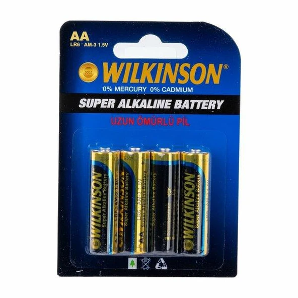 Wilkinson Pil Kalem Pil AA 1,5 V R06 4S 4LÜ 2036 ürün görseli 1