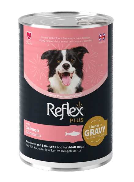 Reflex Plus Gravy Somonlu Konserve Köpek Yaş Maması 400 Gr ürün görseli 1