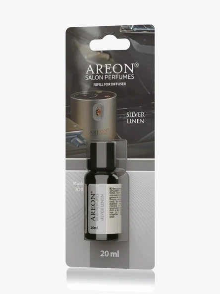 Areon Perfume Refill 20 ml Silver Linen ürün görseli 1
