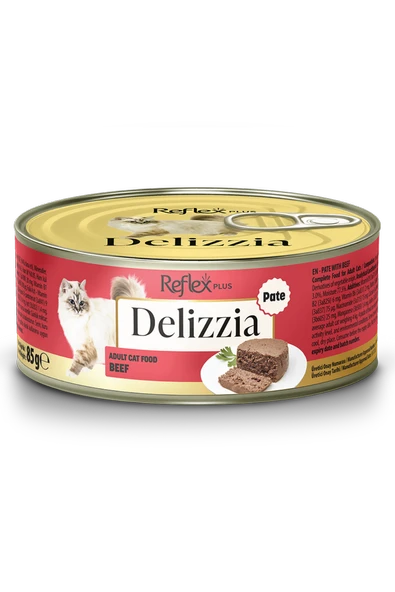Reflex Plus Delizzia Dana Etli Konserve Kedi Yaş Maması 85 Gr ürün görseli 1