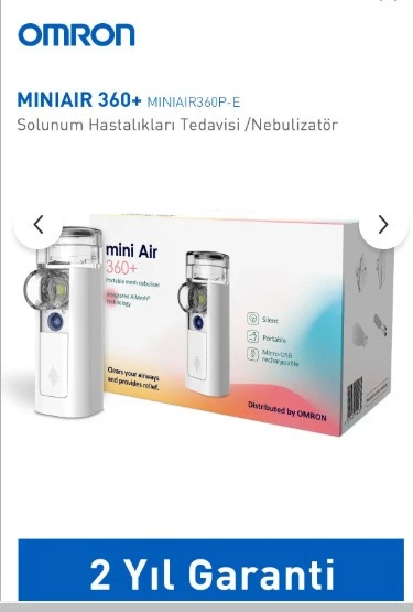 Omron Mini Hava 360 + Taşınabilir Mesh Nebulizatör ürün görseli 1