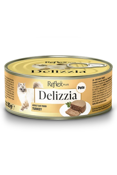 Reflex Plus Delizzia Hindili Konserve Kedi Yaş Maması 85 Gr ürün görseli 1