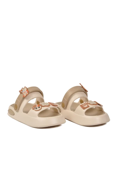 Ekru Eva Unisex Çocuk Terlik - Resim 4