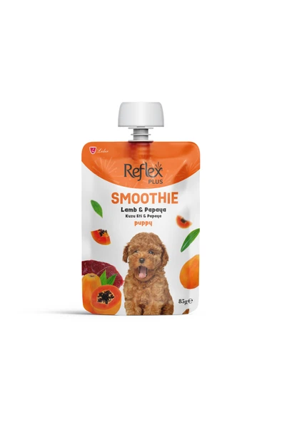 Plus Smoothie Kuzu Etli ve Papayalı Sıvı Yavru Köpek Ödülü 85gr ürün görseli 1