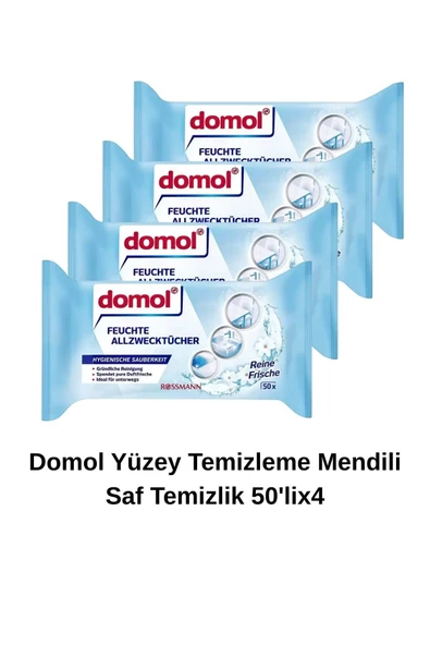 Islak Temizlik Bezi Çok Amaçlı Ferahlık 50'li 4'lü ürün görseli 1