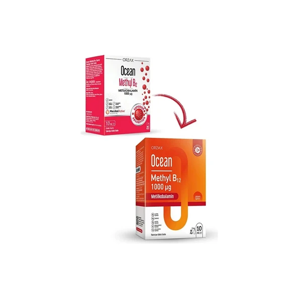 Ocean Methyl B12 Sprey 1000 mg 10 ml ürün görseli 1