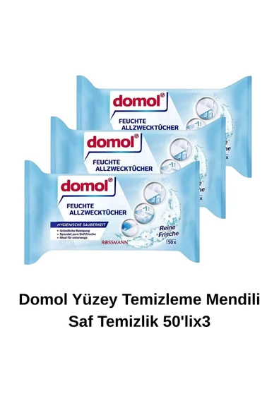 Islak Temizlik Bezi Çok Amaçlı Ferahlık 50'li 3'lü ürün görseli 1