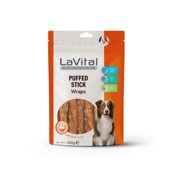 LaVital Ördek Etli Sarılı ve Dolgulu Köpek Ödülü 100 Gr ürün görseli 1
