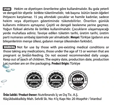 Vitafy Arginine HCL 250 gr 50 servis - Resim 2