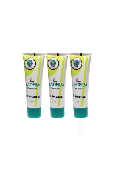 CLADERM 50ML TÜP KİL MASKESİ 3'LÜ AVANTAJ PAKET ürün görseli 1
