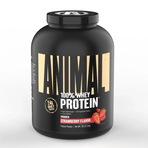 Animal, 100% Whey Protein 2.3kg Çilek Aromalı ürün görseli 1