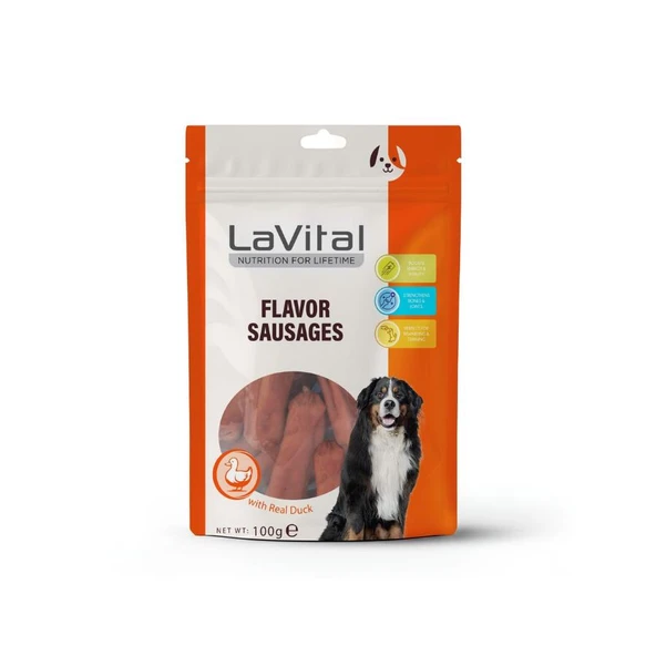 LaVital Ördek Etli Sosis Köpek Ödülü 100 Gr ürün görseli 1