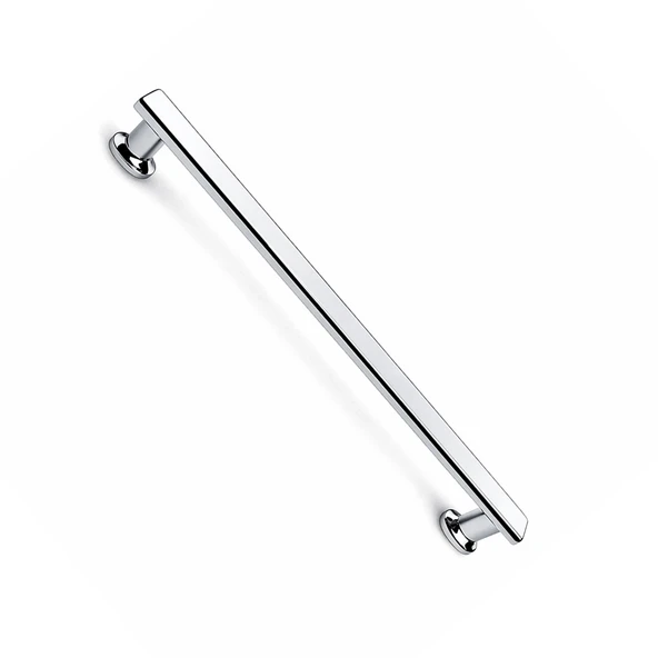 Özen Düz Krom Çekmece Kulp 160 mm Modern Şık Parlak Yüzeyli Mobilya Dolap Kapak Kulp Modeli ürün görseli 1