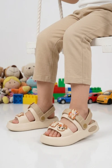 Ekru Eva Unisex Çocuk Terlik ürün görseli 1
