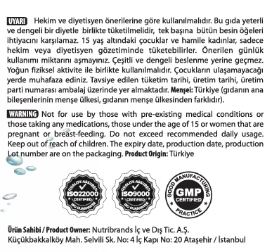 Vitafy Glutamine 250 gr 50 servis - Resim 2