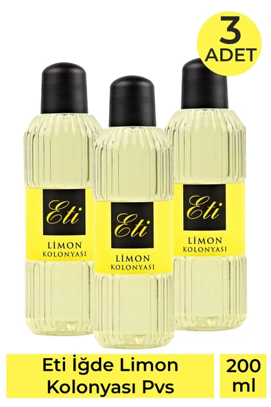 Eti Limon Kolonyasi Pvc 200 ml (3 Adet) ürün görseli 1