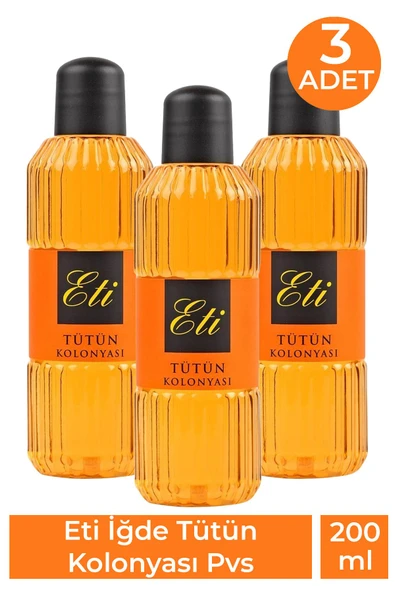 Eti Tütün Kolonyasi Pvc 200 ml (3 Adet) ürün görseli 1