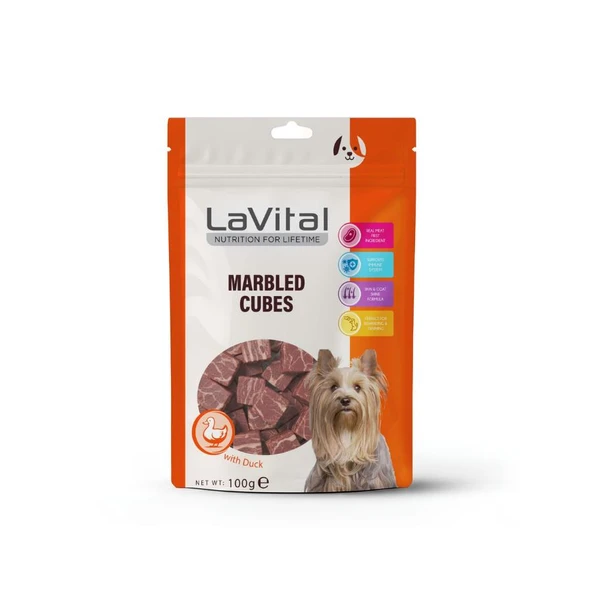 LaVital Ördek Etli Küp Köpek Ödülü 100 Gr ürün görseli 1