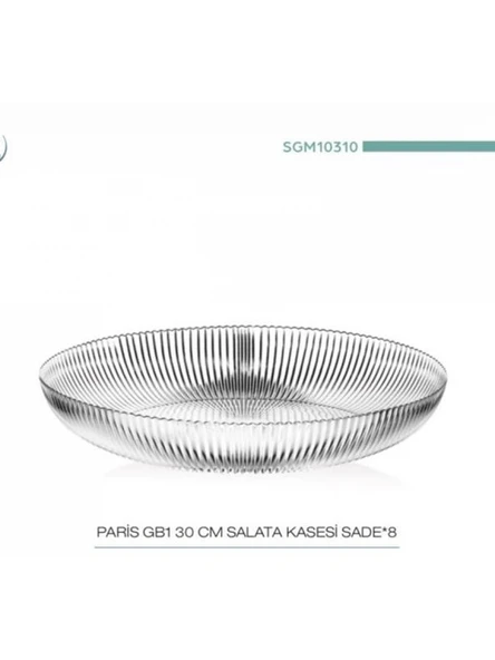 Sigma Paris Yuvarlak Cam Salata Kasesi 30 cm ürün görseli 1