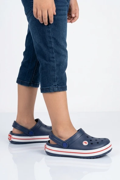 Lacivert Eva Unisex Çocuk Sabo Terlik ürün görseli 1