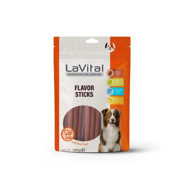 LaVital Sığır Etli Yumuşak Çubuk Köpek Ödülü 100 Gr ürün görseli 1