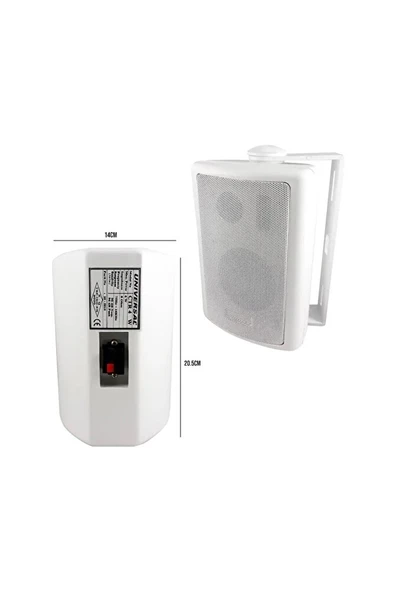 Universal Ctr-6wt 16cm 100 Volt Trafolu Beyaz Sütun Hoparlör ürün görseli 1