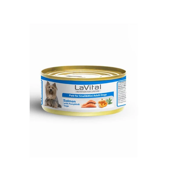 LaVital Somonlu Bal Kabaklı ve Ada Çaylı Küçük Irk Yetişkin Köpek Konservesi 85 Gr ürün görseli 1