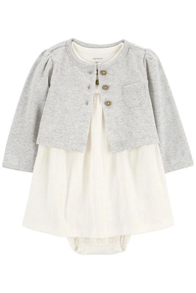 Carter's Layette Kız Bebek Elbise Set 2'li Paket ürün görseli 1