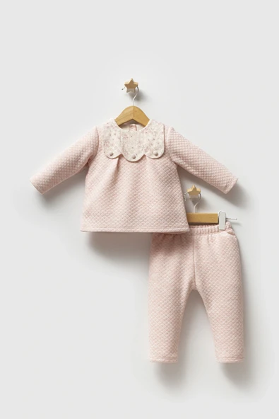 Tongs Kız Bebek Romantıc Autumn 2'Li Takım Pembe Renk Kışlık ürün görseli 1