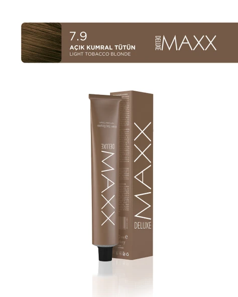 MAXX DELUXE Tüp Saç Boyası 60 ml 7.9 Açık Kumral Tütün ürün görseli 1
