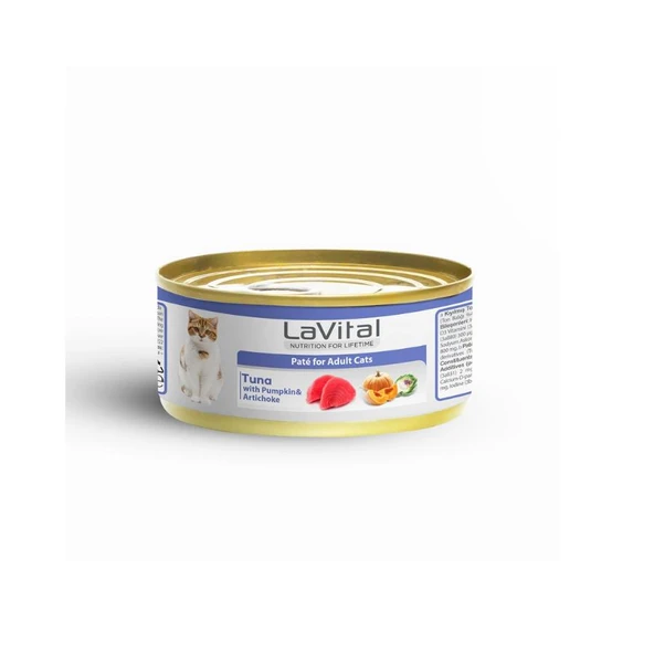 LaVital Ton Balıklı ve Enginarlı Yetişkin Kedi Konservesi 85 Gr ürün görseli 1