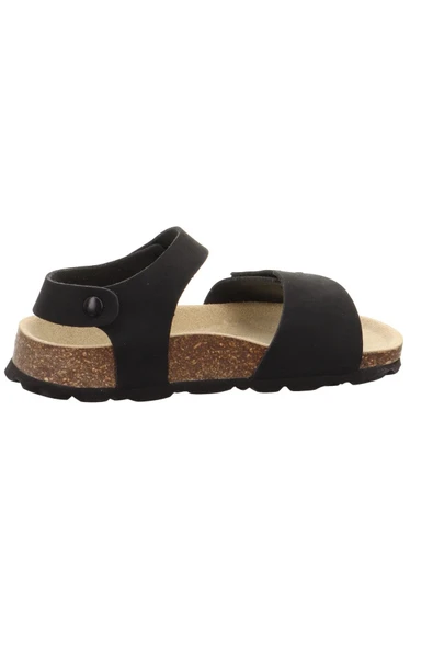 superfit Fussbettpantoffel Çocuk Mantar Taban Siyah Sandalet ürün görseli 1