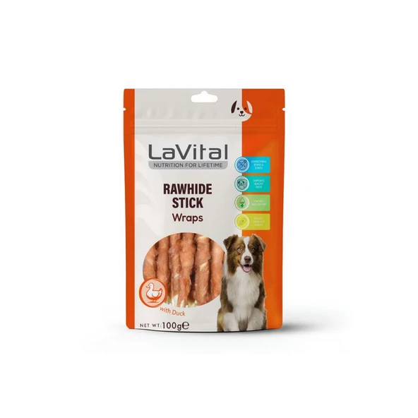 LaVital Ördek Etli Sarılı Çubuk Köpek Ödülü 100 Gr ürün görseli 1