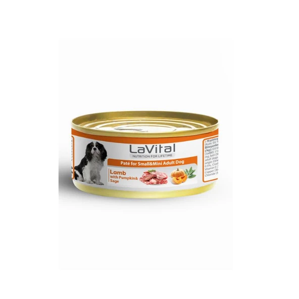 LaVital Kuzu Etli Bal Kabaklı ve Ada Çaylı Küçük Irk Yetişkin Köpek Konservesi 85 Gr ürün görseli 1