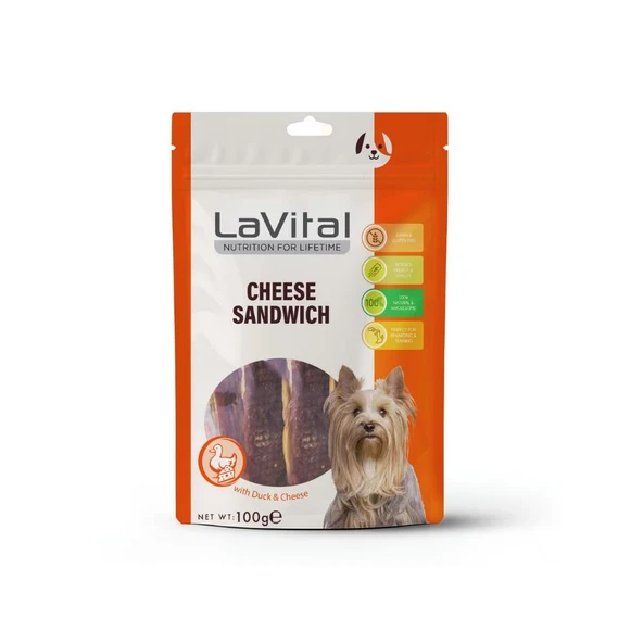 LaVital Ördek Etli ve Peynirli Köpek Ödülü 100 Gr ürün görseli 1