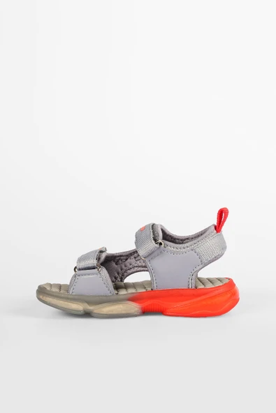 Vicco Jack Bebe Işıklı Phylon Sandalet Gri - Resim 3