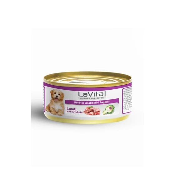 LaVital Kuzu Etli ve Enginarlı Yavru Köpek Konservesi 85 Gr ürün görseli 1