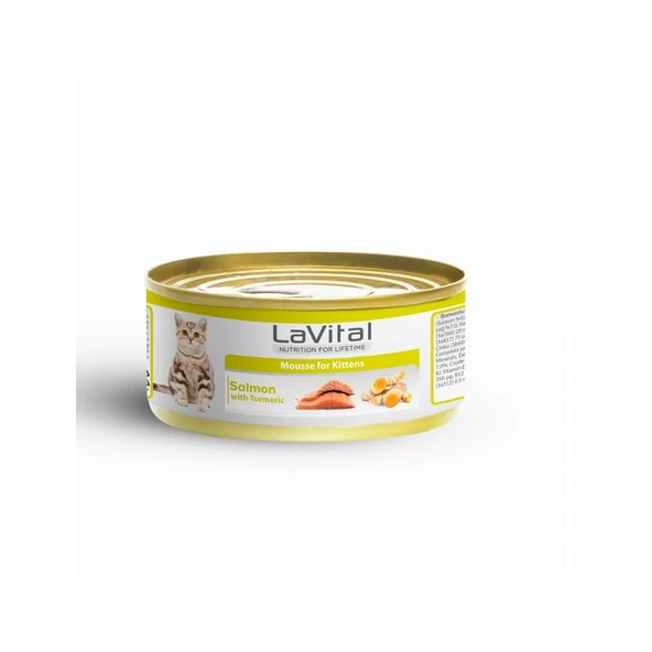 LaVital Somonlu ve Zerdeçallı Yavru Kedi Konservesi 85 Gr ürün görseli 1