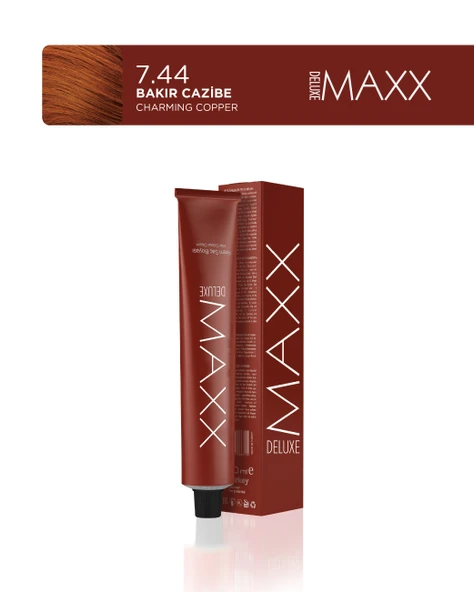 MAXX DELUXE Tüp Saç Boyası 60 ml 7.44 Bakır Cazibe ürün görseli 1