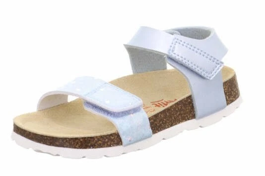 superfit Fussbettpantoffel Kız Çocuk Mantar Taban Beyaz Sandalet ürün görseli 1