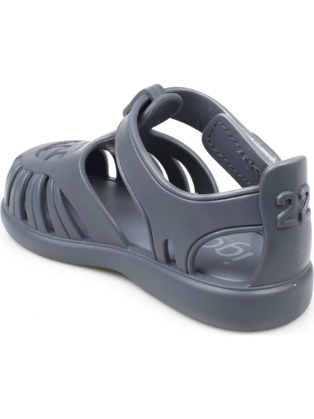 igor Tobby Solid Çocuk Sandalet İndigo - Resim 4