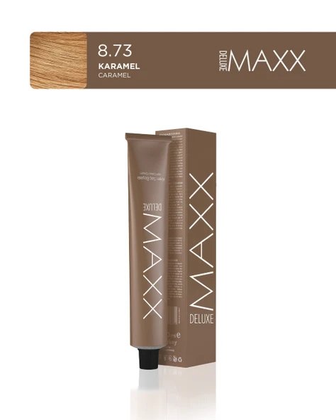 MAXX DELUXE Tüp Saç Boyası 60 ml 8.73 Karamel ürün görseli 1