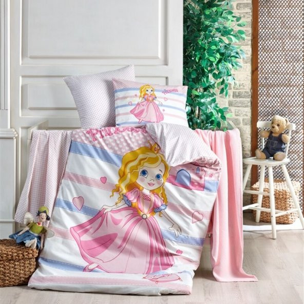 Kristal Princess Bebek Nevresim Takımı 100 Pamuk ürün görseli 1