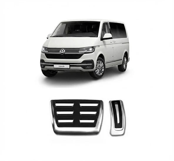 Volkswagen Transporter Caravelle Uyumlu Orijinal Otomatik Pedal Seti Gaz Fren 2 Prç ürün görseli 1